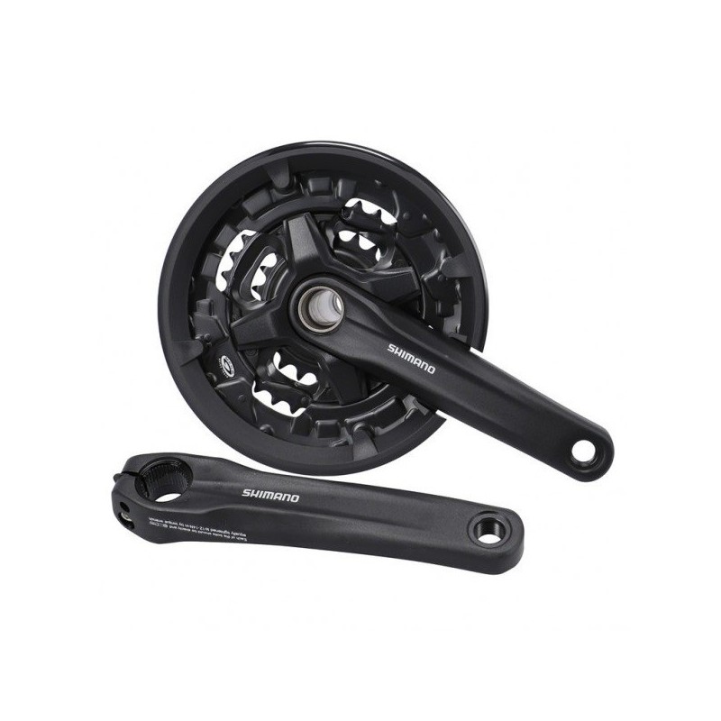 Shimano 9 speed Kranksæt 44-32-22 Tænder, FC-MT210-3, Sort