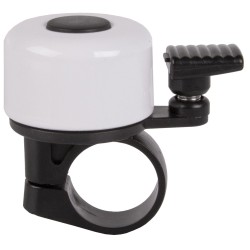 Mini Ringeklokke Til Cykler Hvid - 22,2 mm