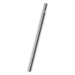 25,4 mm Stål Sadelpind 330 mm. Sølv