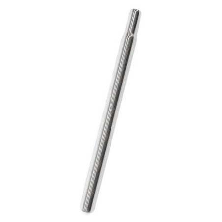 25,4 mm Stål Sadelpind 330 mm. Sølv