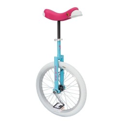 20" QU-AX Ethjulet Cykel Luksus Blå/Pink