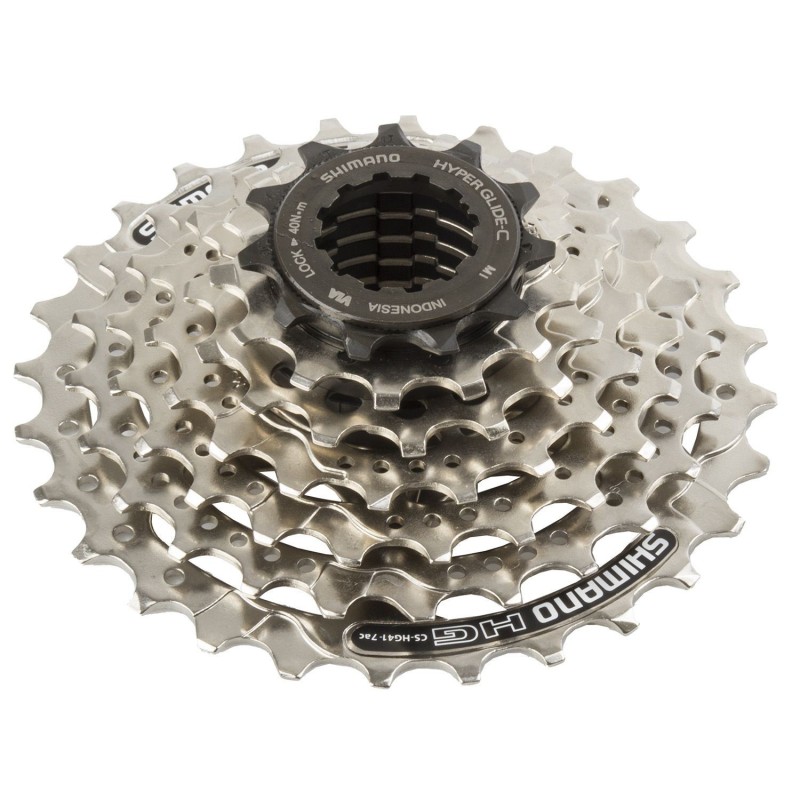 7 Speed Shimano Kassette 11-28 Tænder Sølv