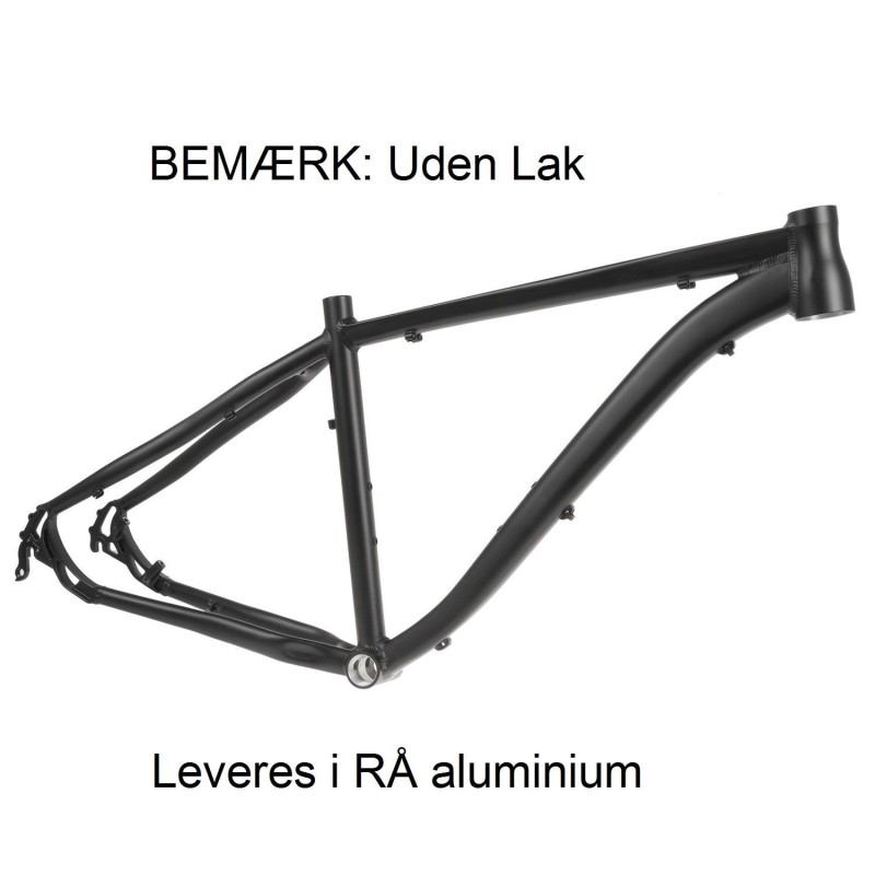 29" MTB Ramme Aluminium Shape - RÅ Uden Lak : Stel Størrelse - 17" (43 cm)